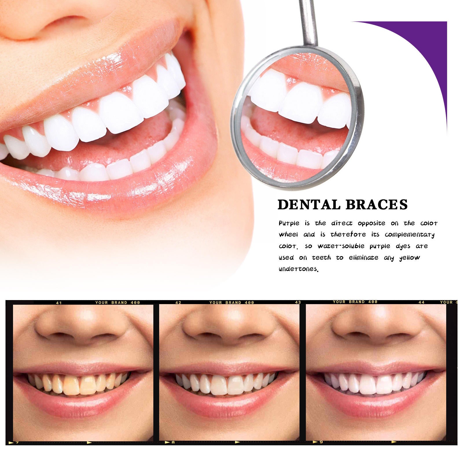 Purple Corrector Toothpaste - Color-Correcting Brightening Toothpaste