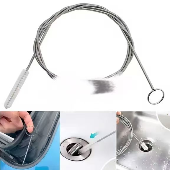 Flexible Drain Cleaning Brush - 3M Stainless Steel Pipe & Tube Cleaner